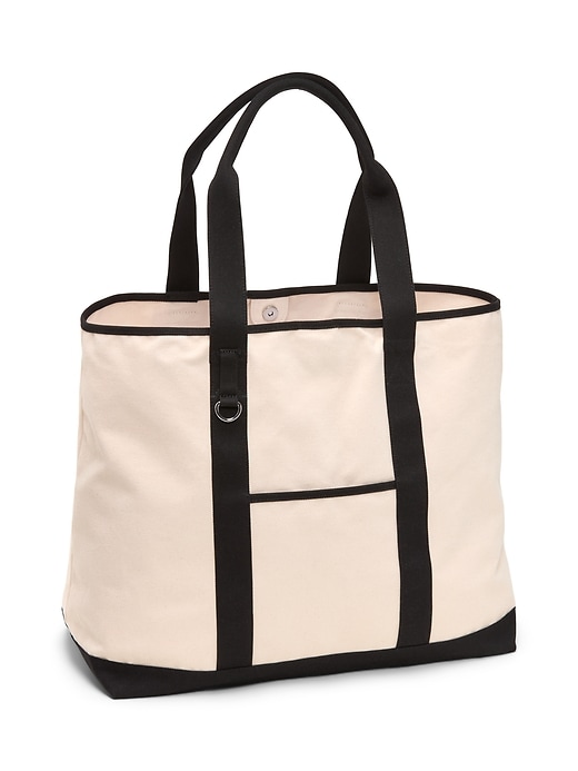 Image number 1 showing, Large Canvas Tote Bag