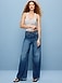 High-Waisted Drapey Wide-Leg Jeans - image 5