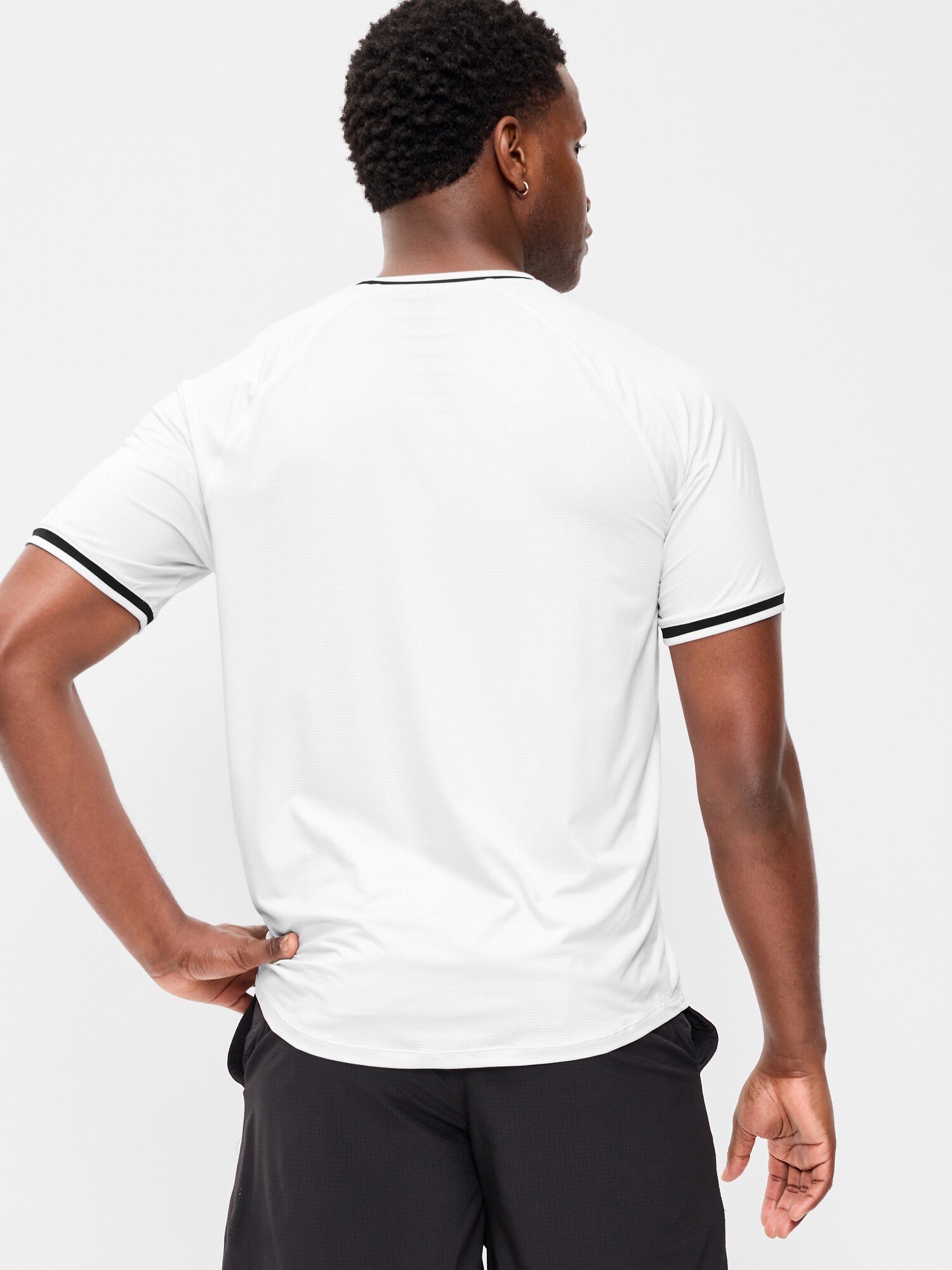 Мужская футболка Old Navy Modern Tech Ringer, цвет: Белый — фото 2