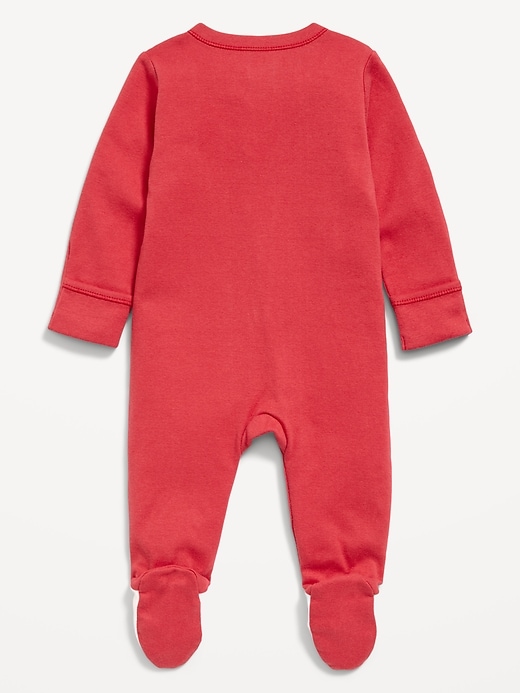 Image number 3 showing, 2-Way-Zip Sleep & Play Footed One-Piece for Baby