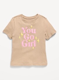 Image number 1 showing, Short-Sleeve Graphic T-Shirt for Toddler Girls