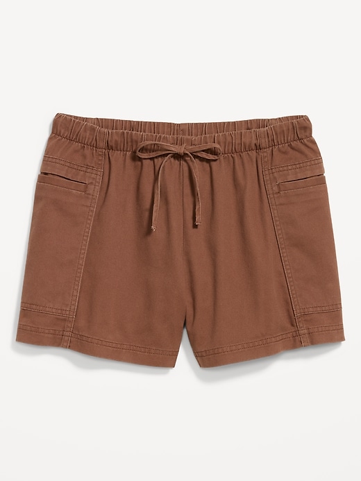 Image number 2 showing, High-Waisted Pull-On Utility Shorts