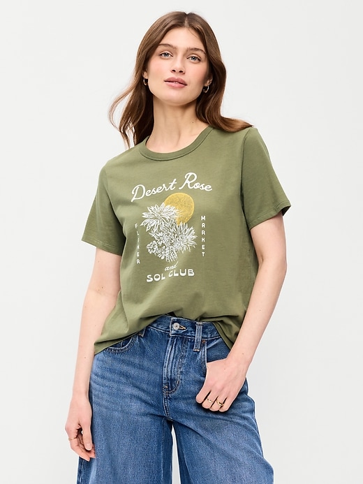 Image number 1 showing, EveryWear Crew-Neck Graphic T-Shirt