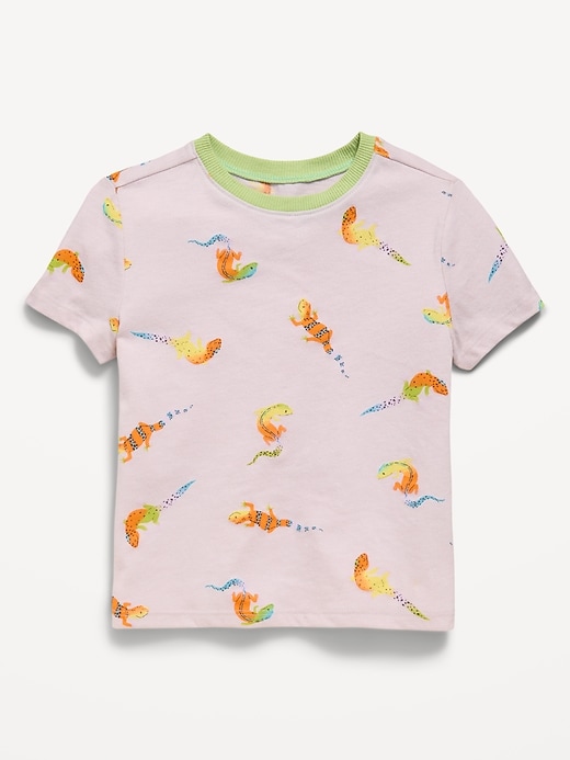 Image number 1 showing, Printed Short-Sleeve T-Shirt for Toddler Boys