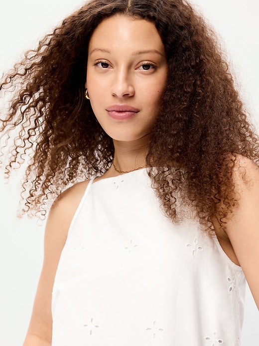 Image number 6 showing, Cut-Out Apron-Neck Mini Shift Dress