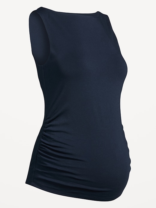 Image number 2 showing, Maternity Slit-Neck Tank Top