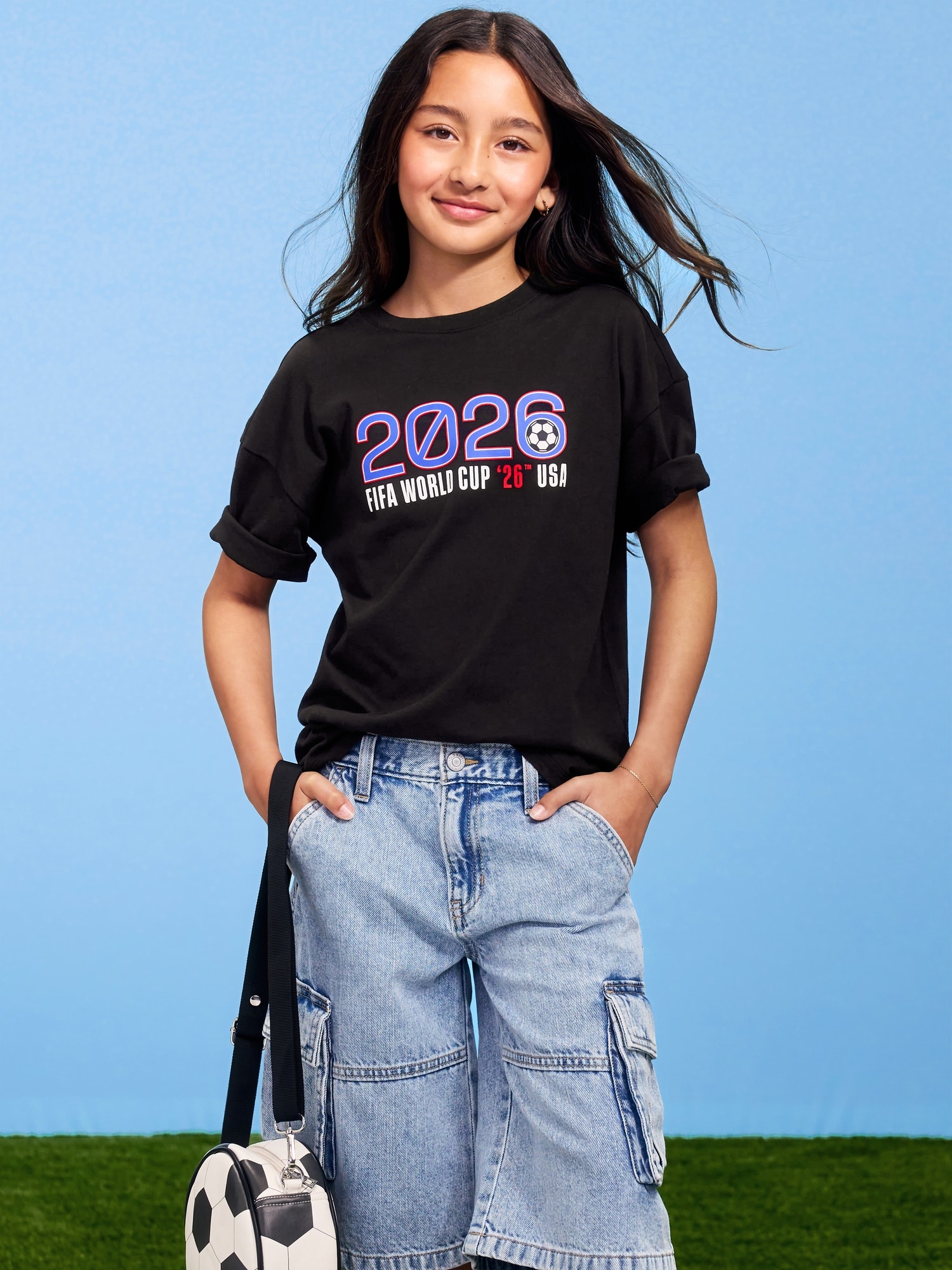 FIFA World Cup 26™ Oversized Graphic T-Shirt for Kids