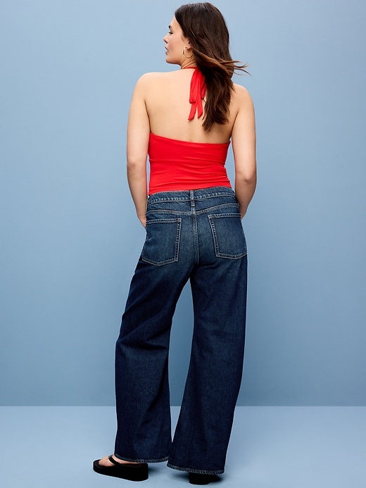 Image number 7 showing, Mid-Rise Twisted-Seam Flare Jeans
