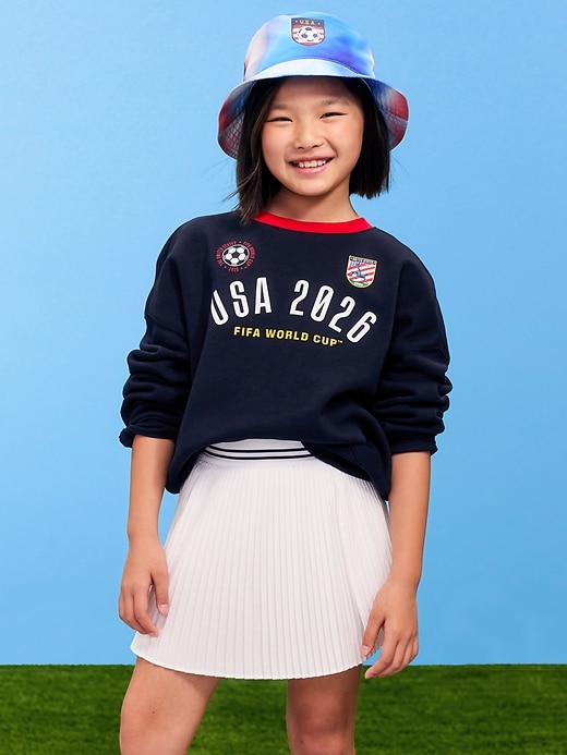 Image number 1 showing, FIFA World Cup 26™ USA Oversized Tunic Sweatshirt for Girls