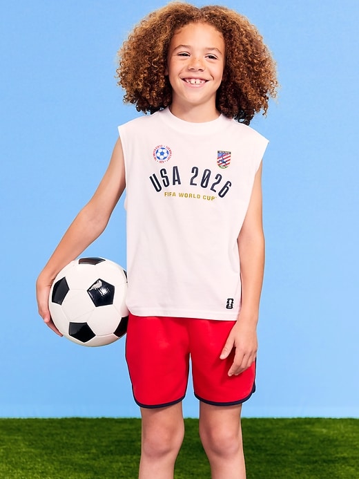 Image number 1 showing, FIFA World Cup 26™ USA Boxy Muscle Graphic Tank Top for Boys