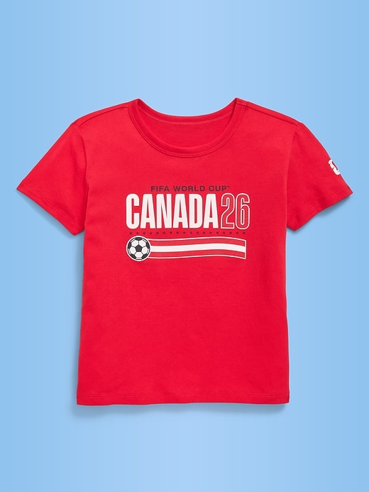 Image number 1 showing, FIFA World Cup 26™ Canada Graphic T-Shirt for Girls