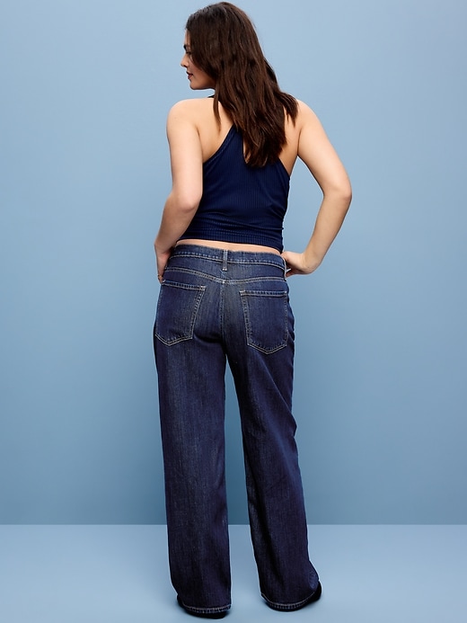 Image number 7 showing, Low-Rise Loose Jeans