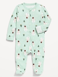 Image number 1 showing, 2-Way-Zip Sleep & Play Footed One-Piece for Baby