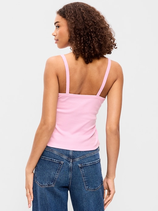 Image number 2 showing, Button-Front Cami Tank Top