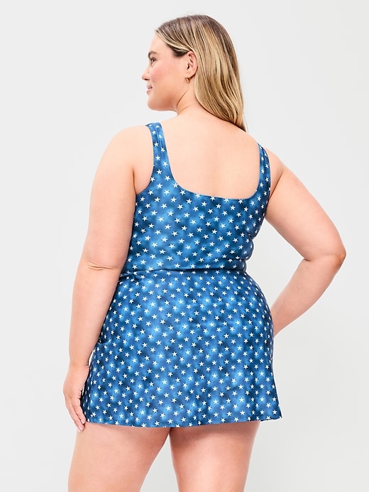 Image number 8 showing, Matte Side-Tie Swim Dress