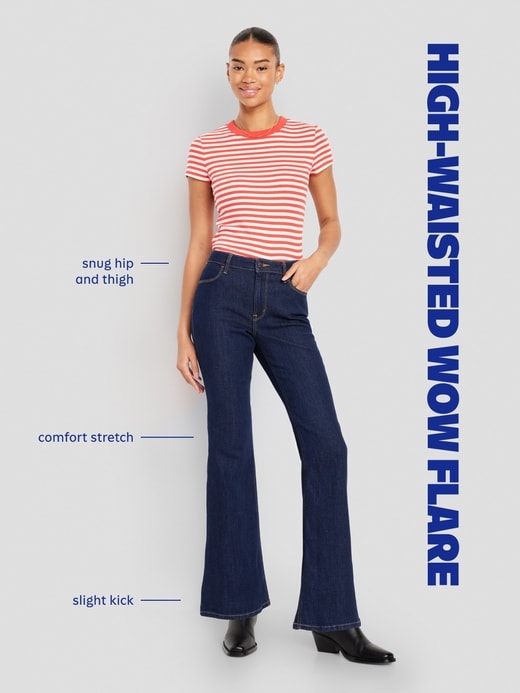 Image number 9 showing, High-Waisted Wow Flare Jeans
