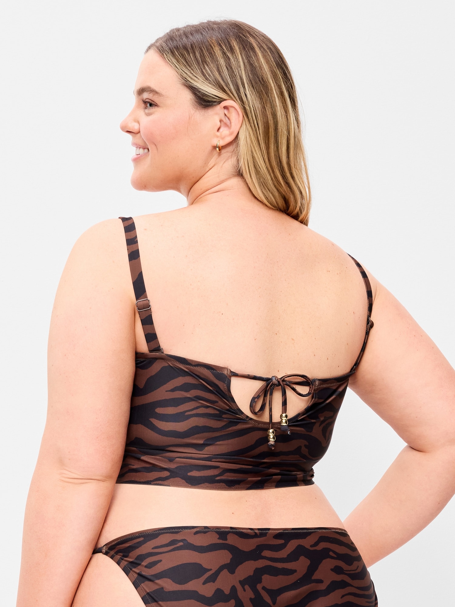Image number 8 showing, Tie-Back Bandeau Swim Top