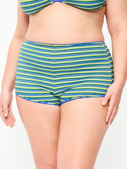 Image number 6 showing, High-Waisted Shortie Swim Bottoms