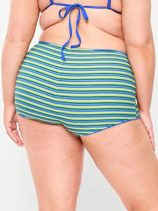 Image number 7 showing, High-Waisted Shortie Swim Bottoms