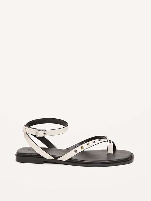 Image number 3 showing, Studded Toe-Strap Sandals