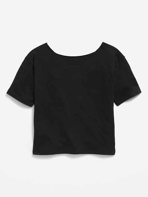 Image number 2 showing, Off-Shoulder Graphic T-Shirt for Girls
