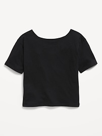 Image number 2 showing, Off-Shoulder Graphic T-Shirt for Girls