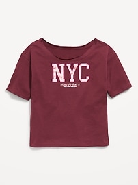 Image number 1 showing, Off-Shoulder Graphic T-Shirt for Girls