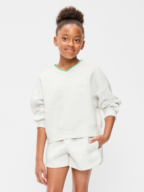 Bounce Fleece V-Neck Sweatshirt for Girls
