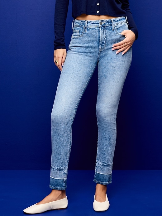 Image number 2 showing, High-Waisted Vintage Slim Jeans