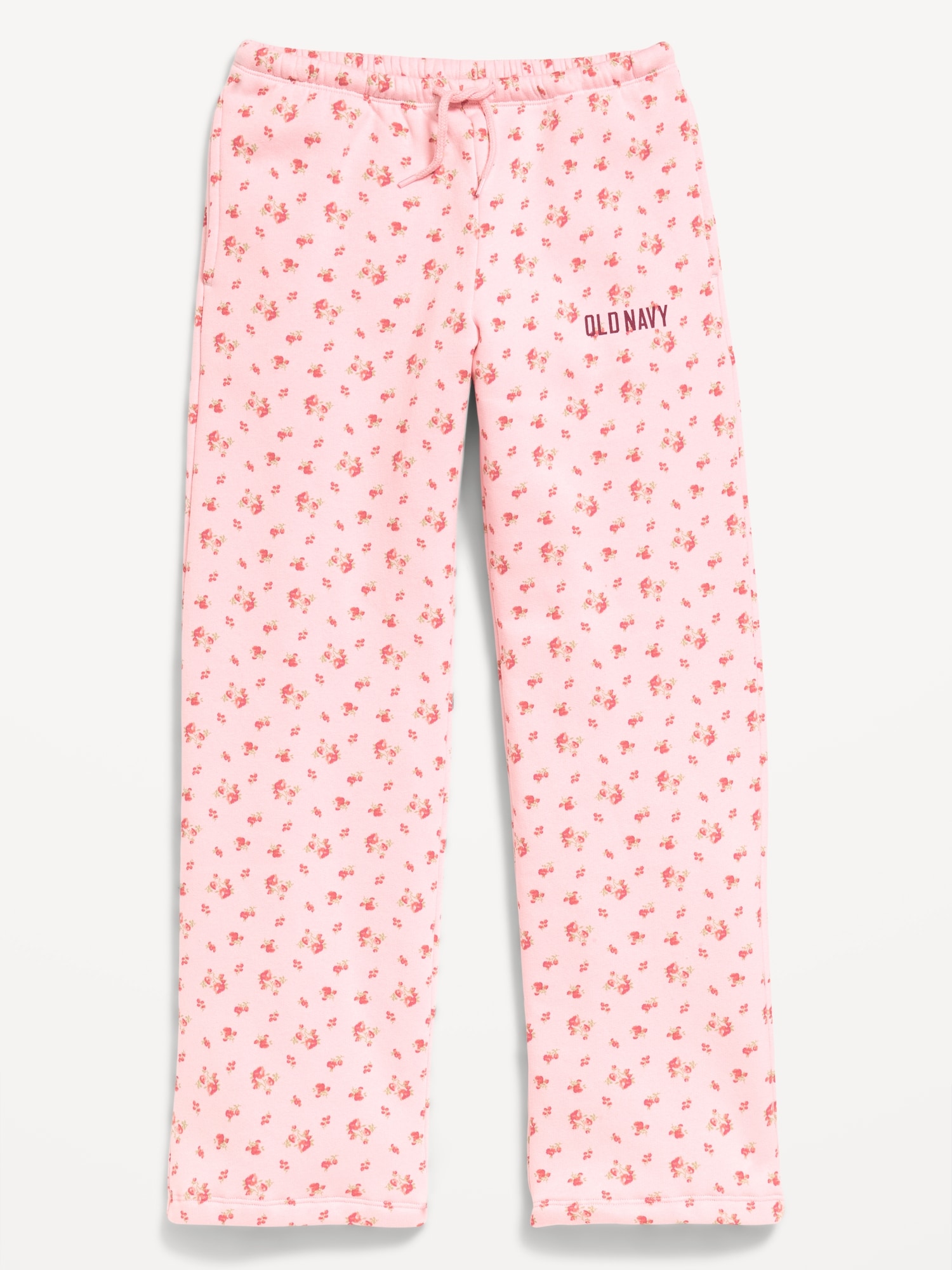 High-Waisted Logo Graphic Wide-Leg Sweatpants for Girls