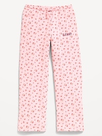 Image number 1 showing, High-Waisted Logo Graphic Wide-Leg Sweatpants for Girls