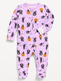 Image number 1 showing, 2-Way-Zip Sleep & Play Footed One-Piece for Baby