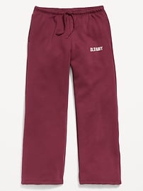 Image number 1 showing, High-Waisted Logo Graphic Wide-Leg Sweatpants for Girls