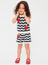Image number 1 showing, Sleeveless Sweater-Knit Top and Shorts Set for Toddler Girls