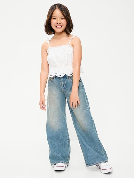 Image number 3 showing, Super Baggy Wide-Leg Jeans for Girls