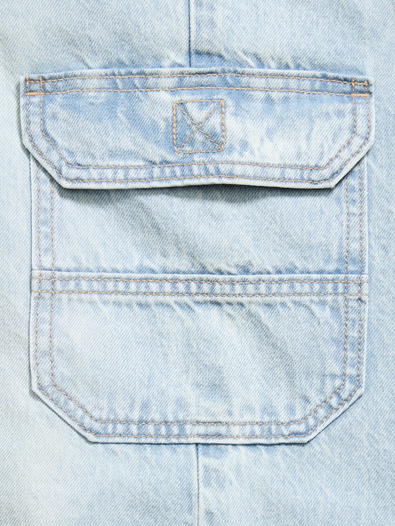 Pull-On Low-Rise Super Baggy Wide-Leg Cargo Jeans for Girls