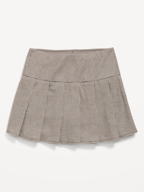 Pleated Twill Skort for Girls