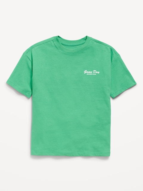 Oversized Short-Sleeve Graphic T-Shirt for Boys