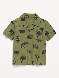 Image number 1 showing, Printed Crinkled Shirt for Toddler Boys