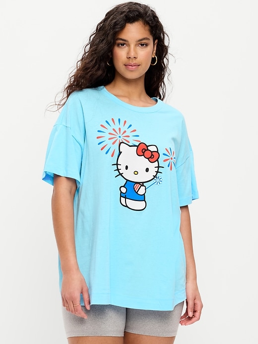 Image number 6 showing, Hello Kitty® Oversized Graphic Tunic T-Shirt
