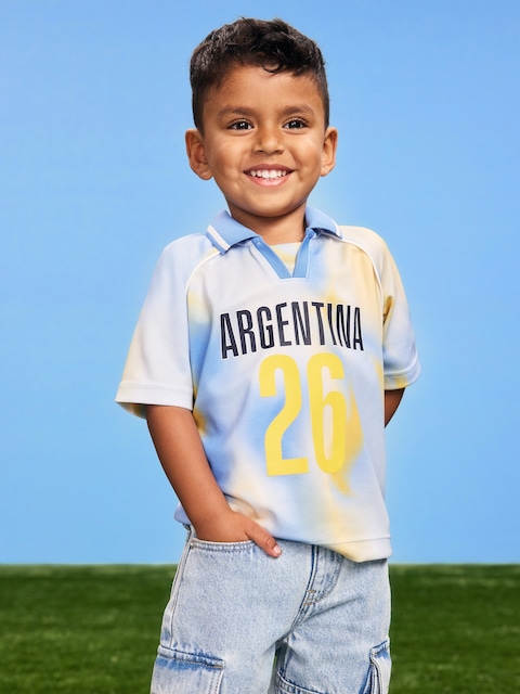 FIFA World Cup 26™ Argentina Unisex Lifestyle Collared Jersey T-Shirt for Toddler