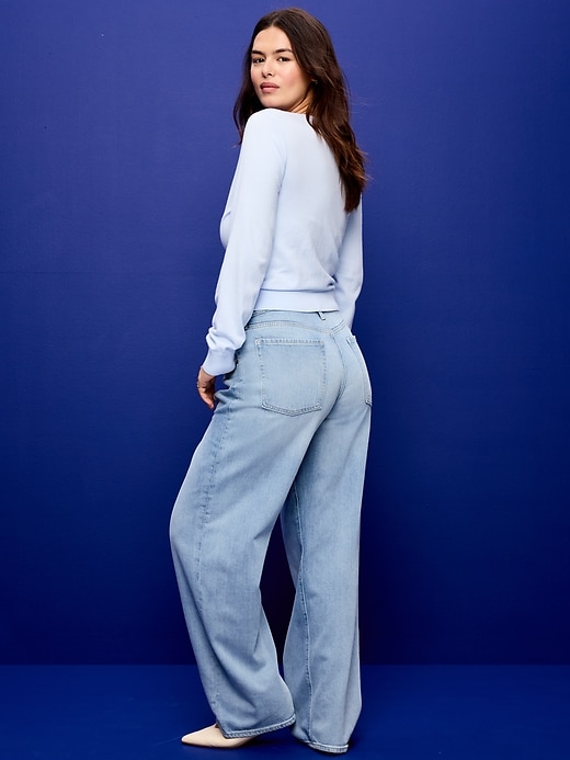 Image number 7 showing, Low-Rise Loose Jeans
