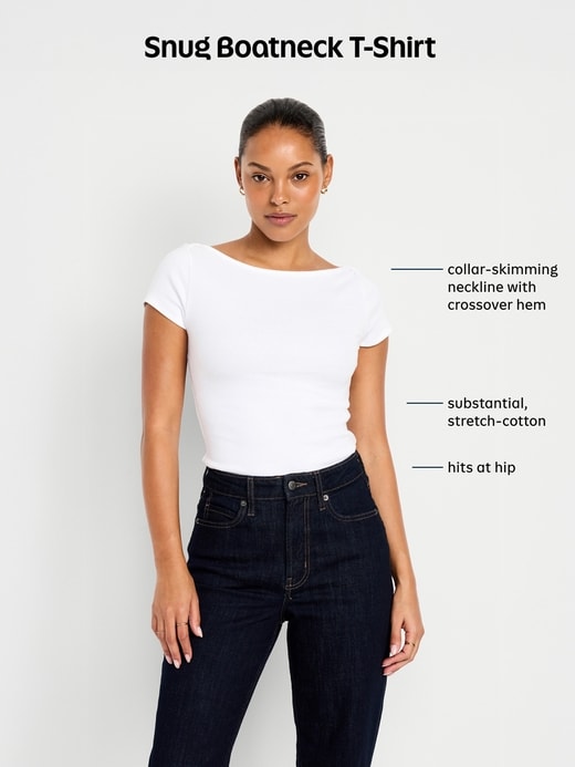 Image number 4 showing, Snug Boatneck T-Shirt