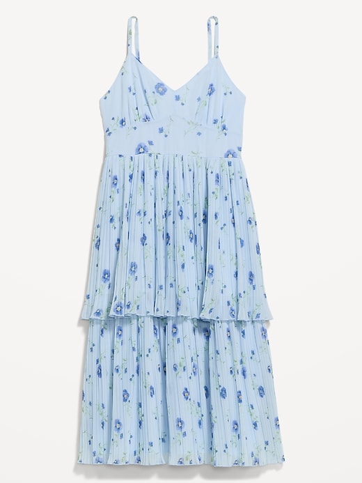 Image number 2 showing, The Occasion by Old Navy Pleated Fit & Flare Midi Dress