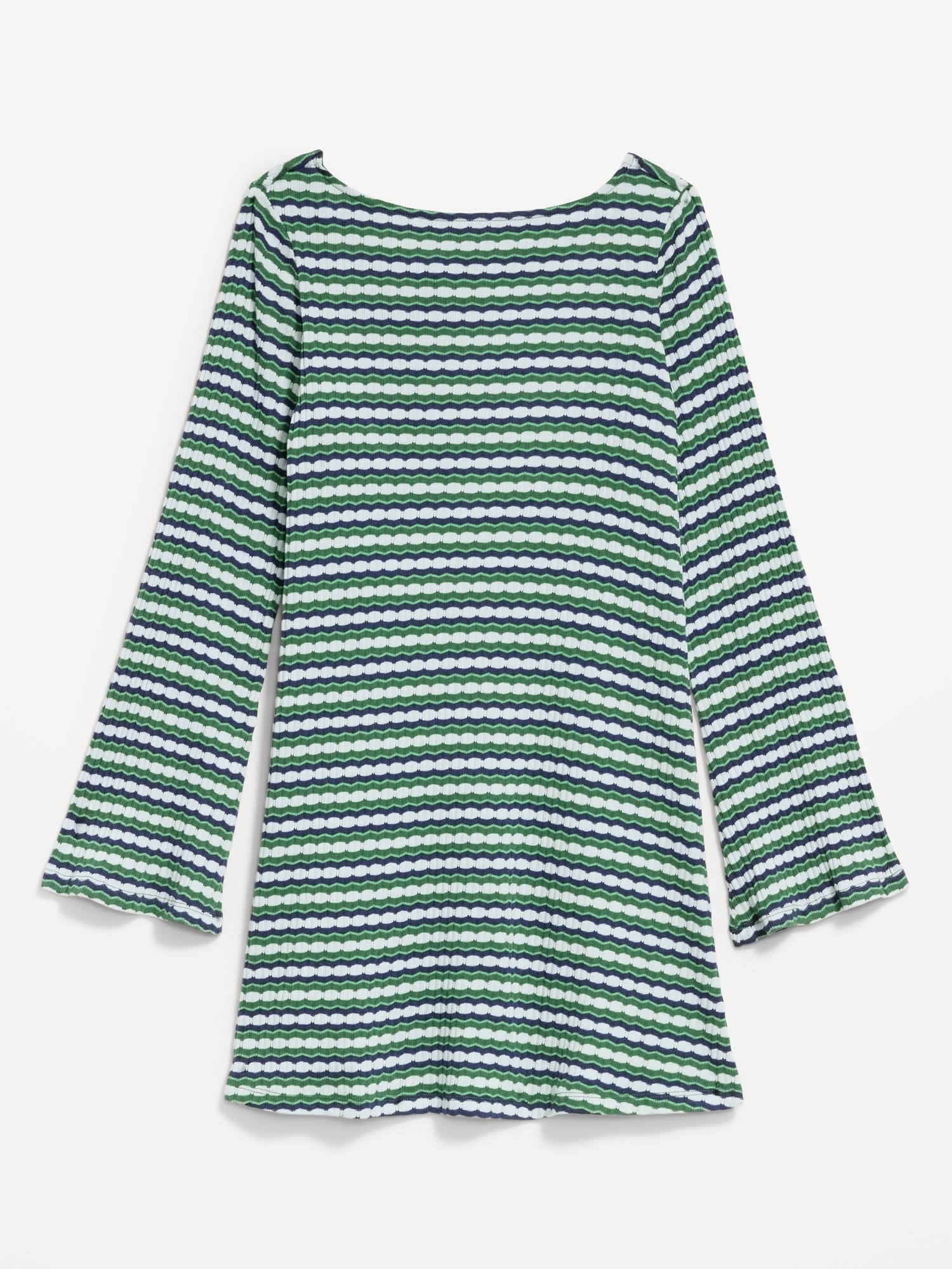 Pointelle Rib-Knit Cover-Up