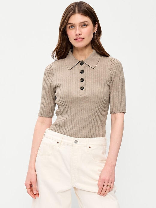Image number 3 showing, Short-Sleeve Ribbed Polo