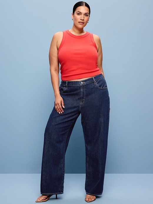 Image number 8 showing, Low-Rise Loose Jeans