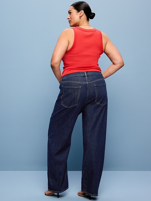 Image number 9 showing, Low-Rise Loose Jeans