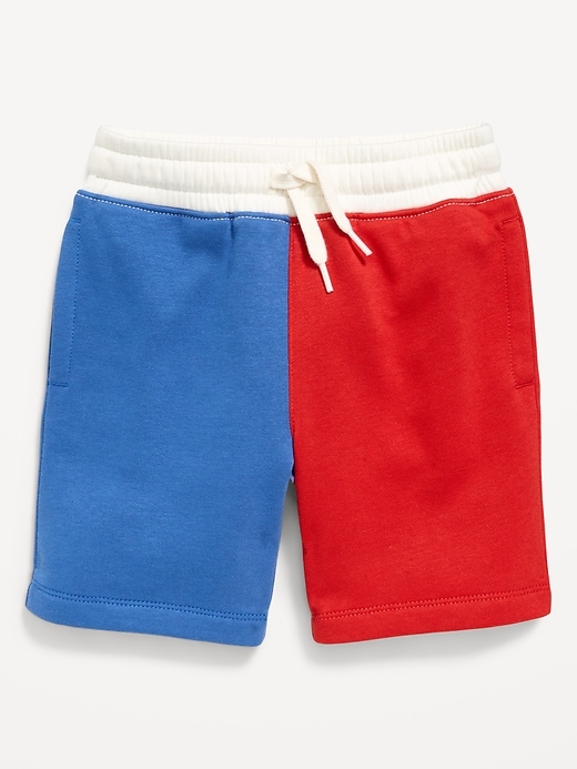 Image number 3 showing, Fleece Color-Block Shorts for Toddler Boys
