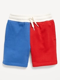 Image number 3 showing, Fleece Color-Block Shorts for Toddler Boys